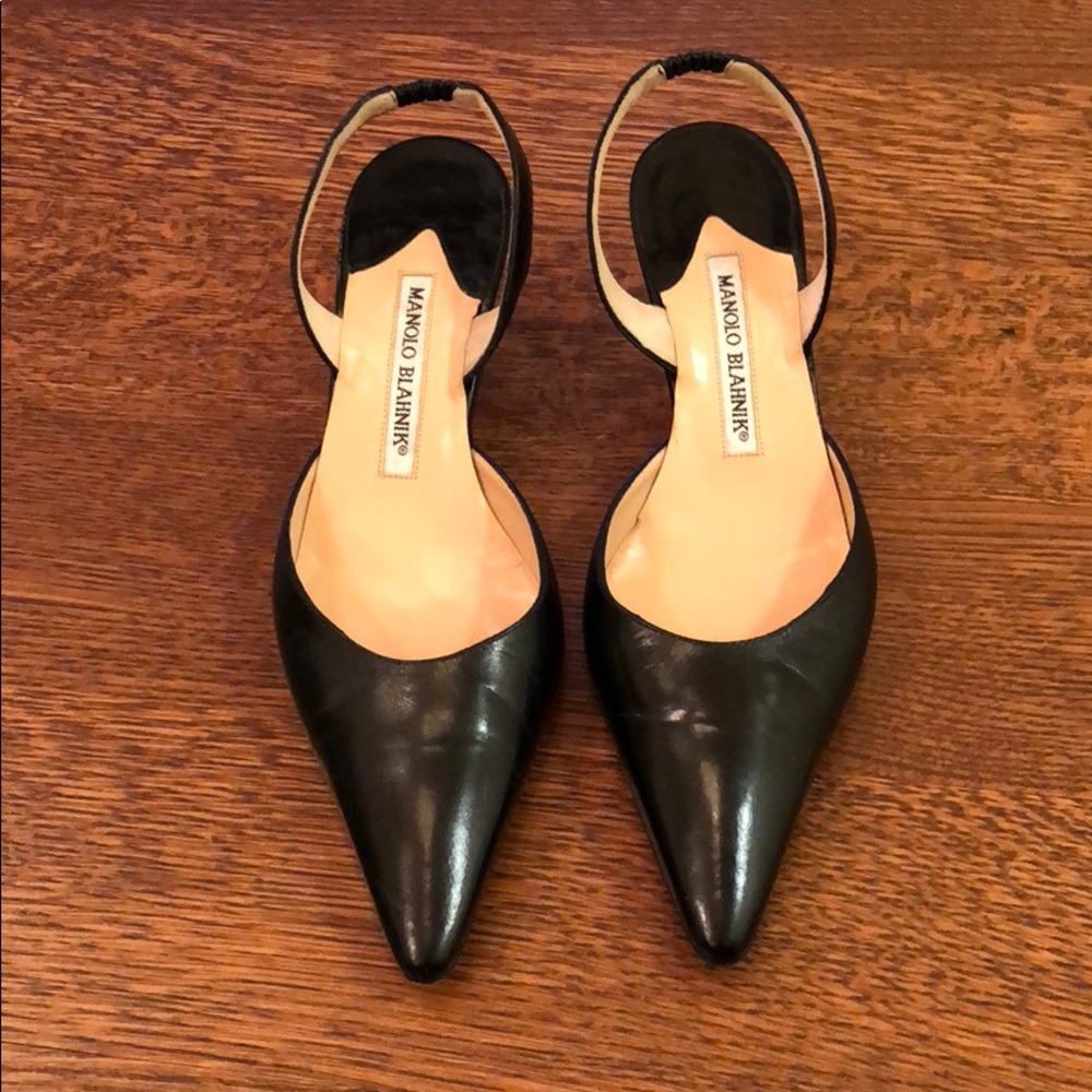 Authentic Manolo Blahnik shoes.